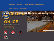 Tablet Screenshot of portcredithockey.com